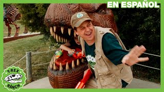 ¡Dinosaurios Gigantes para Niños en Mundo Dinosaurio con Juguetes 'Make-A-Wish' y Nerf!