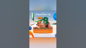 🧡🤍💚Independence Day post design tutorial on canva..follow me for creative design idea