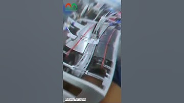 2 robot arm paper bag handle pasting machine