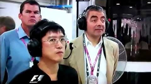 Mr Bean’s Hilarious Reaction to an F1 Crash