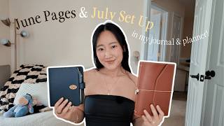 Monthly Analog Reset 💫 June to July journal & planner flip through