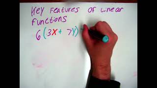 Key Features Of Linear functions