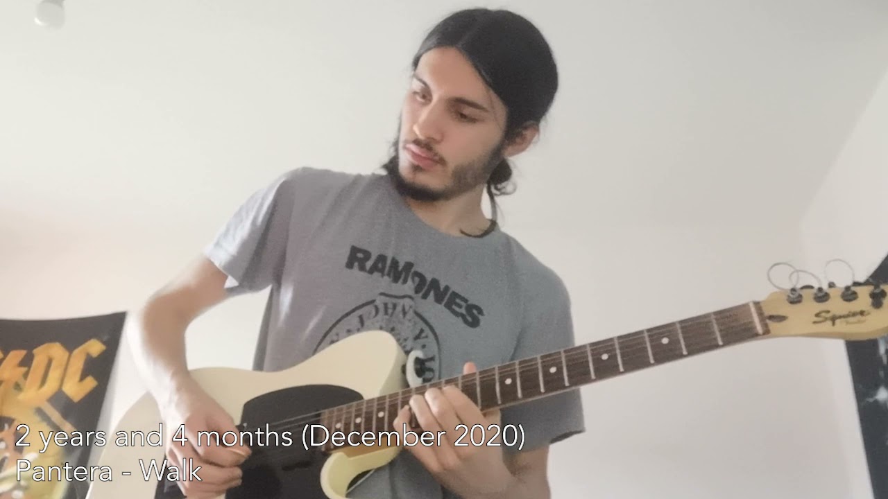 3 years guitar learning progress