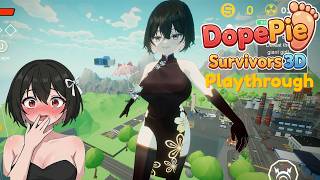 DopePie Survivors 3D Test Playthrough | Fight a Giant Girl Waifu and an Army of Zombies