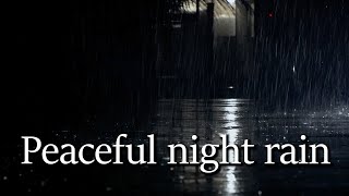 ASMR, a lullaby of the sleepy rain on the streets at night that gently falls. screenshot 5