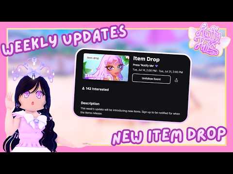 New weekly update just dropped in Fluffy Hills, bringing 3 new dress-up items!