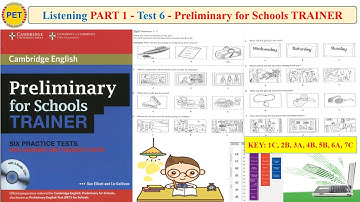 Preliminary for Schools TRAINER Listening Part 1 Test 6 (Transcript + Key)