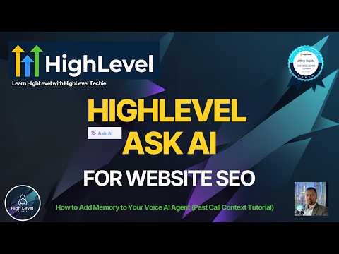 I Let AI Fix My Website SEO Automatically (Ask AI in GoHighLevel)