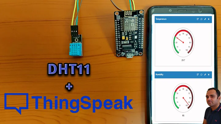Temperature and Humidity Monitor Using ThingSpeak | DHT11 and ThingSpeak
