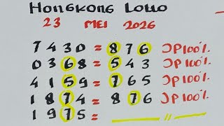 PREDIKSI HK LOTTO MALAM INI 23 MEI 2026 | RUMUS HONGKONG KEPALA EKOR JITU