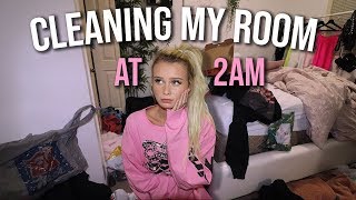 cleaning my nasty room at 2am..
