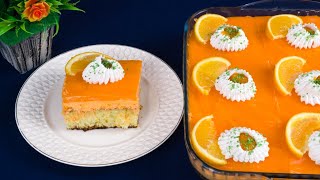 طريقة عمل كيكة كلها برتقال طعم خيالي و ب 3 طبقات اقتصادية | Orange cake