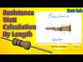 Resistance Watt Calculation From Its Length