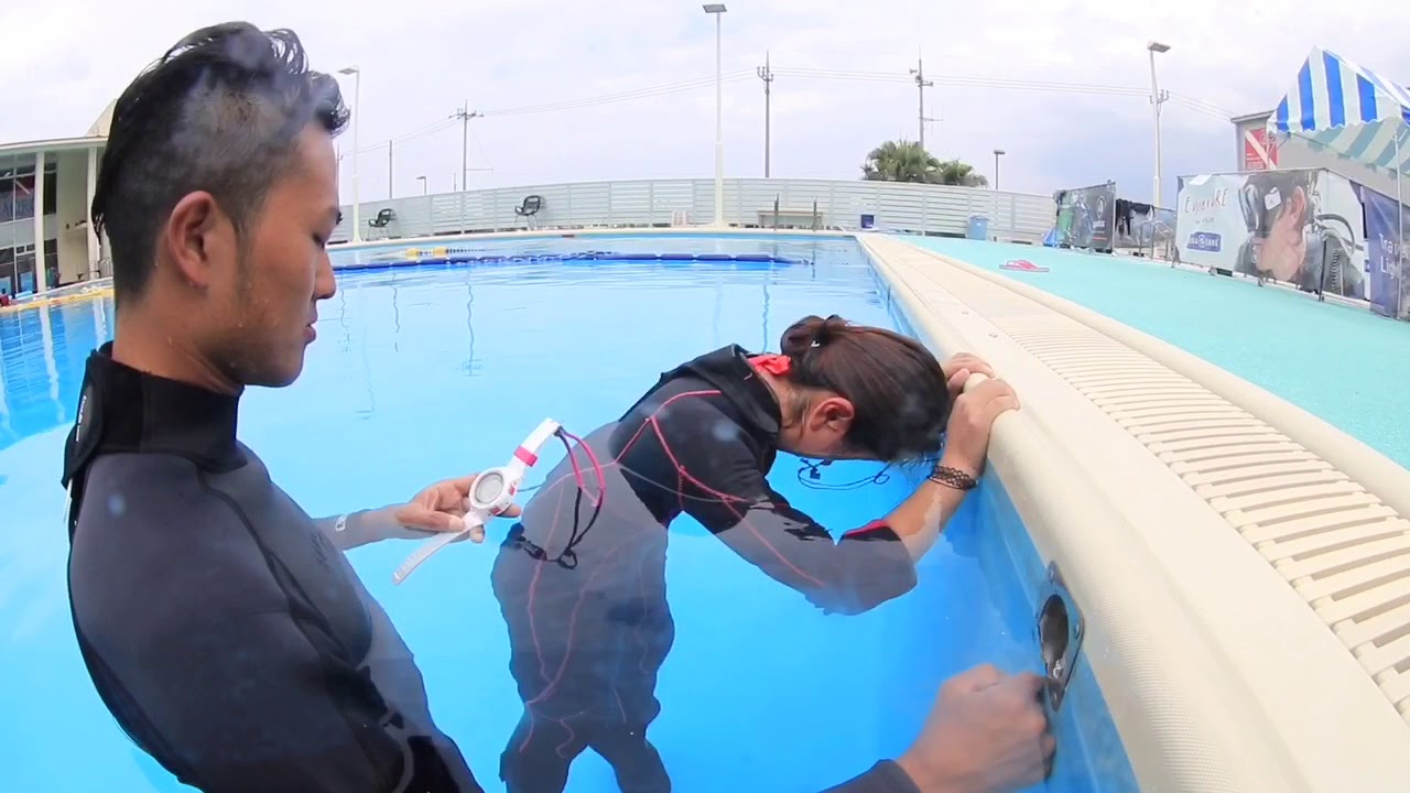 沖縄でフリーダイビング Padiフリーダイバーコース スタティック アプネア Youtube