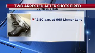 Two arrested in Johnson Creek parking lot after argument ends in gunfire