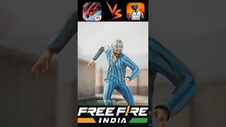 free fire vs pubg fight shorts#freefire #pubg #shortvideo#ff#indfreefire7.0
