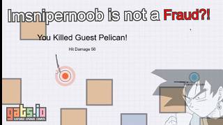 Imsnipernoob is not a fraud! | HitmanZ reacts to Off-screen gats.io kills