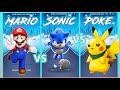 Beat Roller - Super Mario VS Sonic The Hedgehog VS Pokemon Theme Song | V Gamer