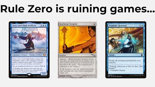 The Problem With Rule Zero in commander | Commander Philosophy | Deck Driver MTG