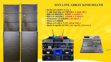 Bộ Line Array Đồng Bộ Lx acoustic: 107 triệu (Nhập Khẩu) Dành Cho Đám Cưới, Sự Kiện