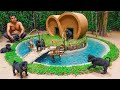Build fish pond around Dog house - Dog Rescue - Building Dog House