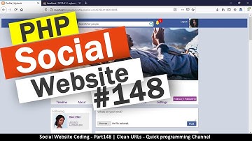 Social Website from scratch - Part 148 - Clean URLs | OOP PHP with MYSQL Database