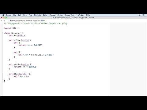 Programmieren mit Swift Tutorial: Methoden und Variablen auf Ebene der Klasse |video2brain.com