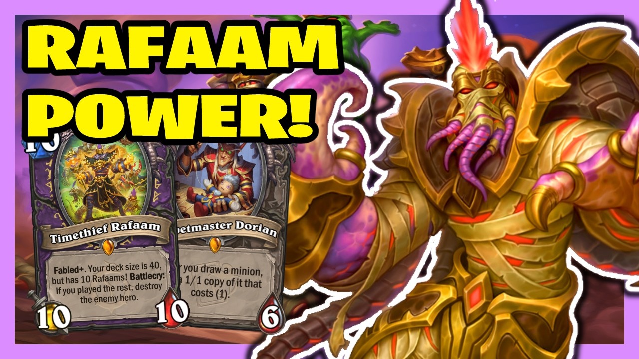 THE SUPREME POWER of Rafaam Warlock! Hearthstone - YouTube