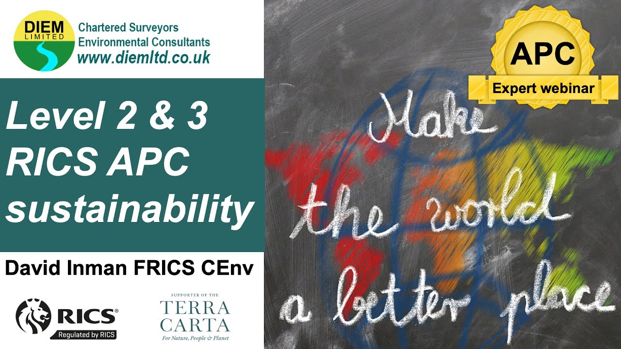 Level 2 & 3 RICS APC sustainability - YouTube