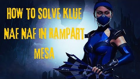 MK1 Invasions - How to solve klue NAF NAF in Rampart mesa (Season of Reptile) #gaming #mortalkombat