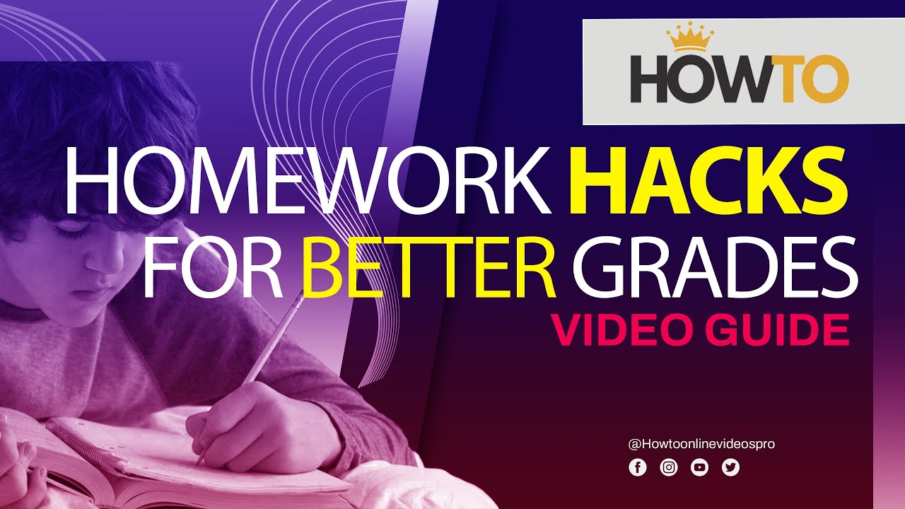 The Best Homework Hacks to Finish Faster and Get Better Grades! YouTube