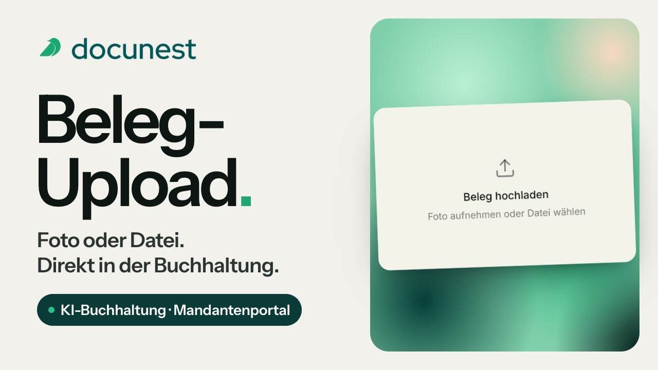 Belege hochladen, Vorschaubild des Videos
