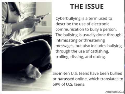 Social Issues Presentation: Cyberbullying 