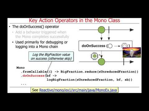 Key Action Operators in the Mono Class