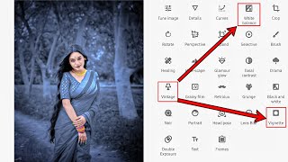 dark blue Effect snapseed photo editing | snapseed face smooth trick | BackgroundChange kaise kare screenshot 5