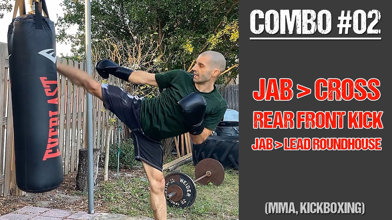 Fight Finish Combo 02: Jab - Cross - Rear Front Kick to Jab - Lead ...