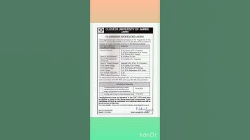 PG ADMISSION CLUSTER UNIVERSITY OF JAMMU 2024