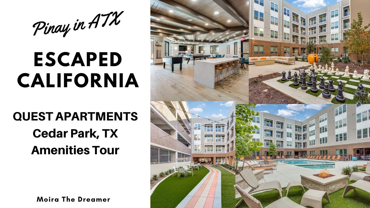 Escaped CALIFORNIA Quest Apartments Cedar Park TX Amenities Tour