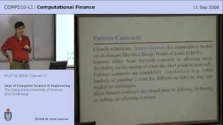 Lecture 4 - Futures and Options