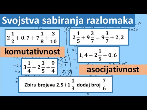 Video: Koje je svojstvo sabiranja?