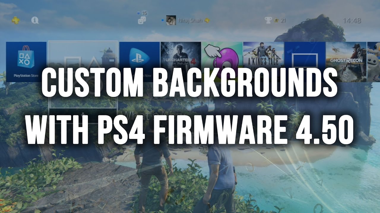 Ps4 Custom Dynamic Background Setting Custom Backgrounds in PS4 Firmware v4.50 - YouTube