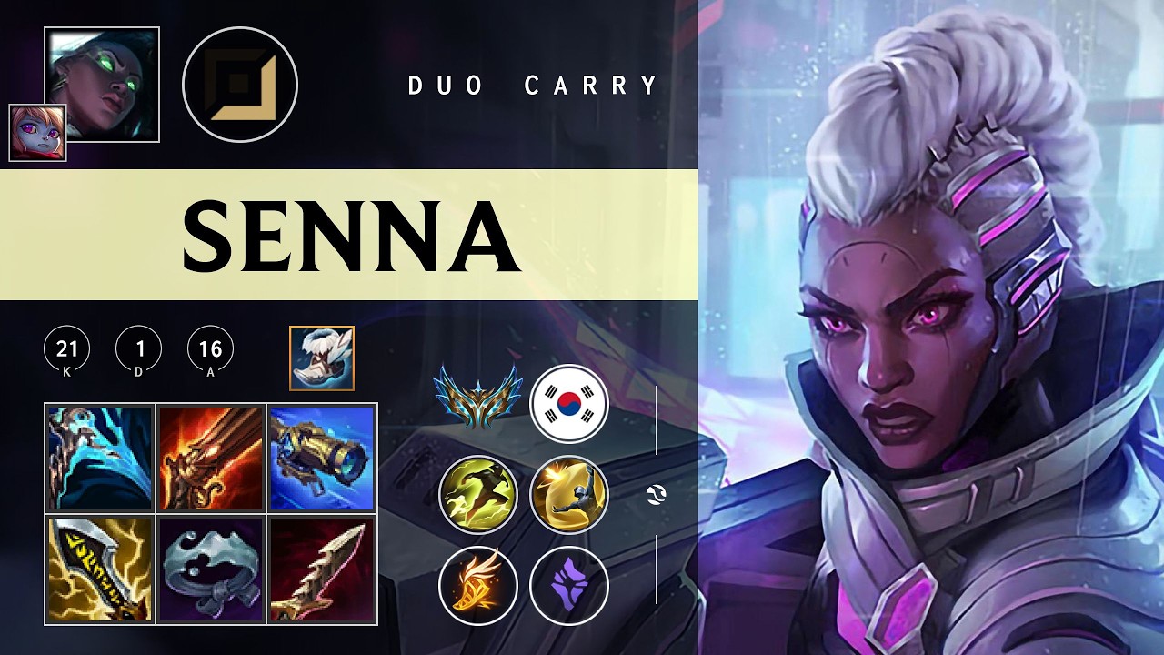 Senna ADC vs Ezreal - KR Challenger Patch 26.04