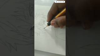 how to draw gojo #anime  #trending art #shorts #sketch