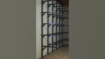 Strongest wood rack ever! Store your wood the right way! Woodworking tip 🪵🪚