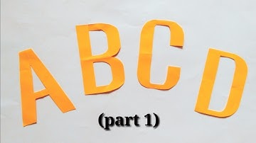 LETTER CUTTING TUTORIAL from A to Z / part 1 - A, B, C and D / uppercase techniques