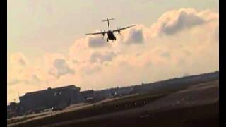 ATR 72-500 Finncomm Airlines landing at Helsinki-Vantaa