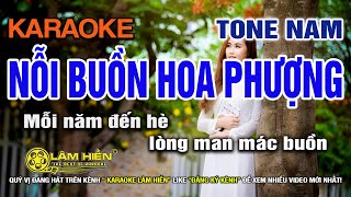 Nỗi Buồn Hoa Phượng Karaoke Nhạc Sống Tone Nam Gm I Karaoke Lâm Hiền