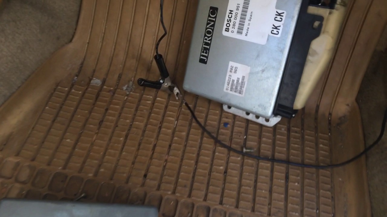 Volvo 951 ECU rigged ground wire YouTube