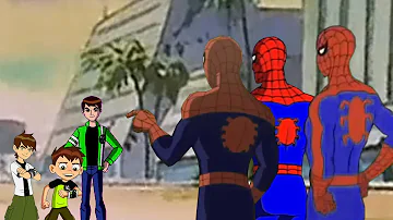 Ben 10, Ben 10 Reboot and Ben 10 A.F vs Spider-Man, Ultimate Spider-Man and Spider-Man 1967