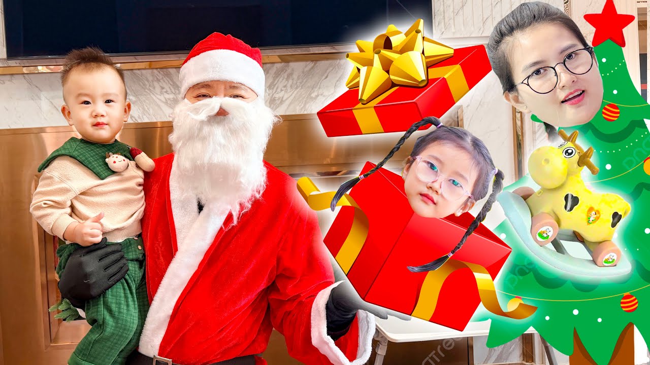 Cam Cam và những món quà ông già noel tặng, review xe chòi chân bập bênh